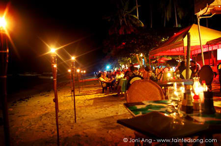 Alona Beach at Night - Magical!